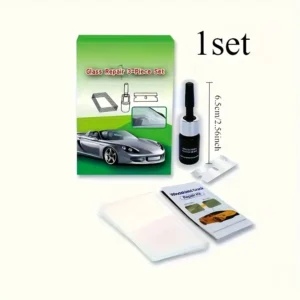 Kit de réparation de fissure de pare-brise 2 pièces liquide voiture outils fenêtre