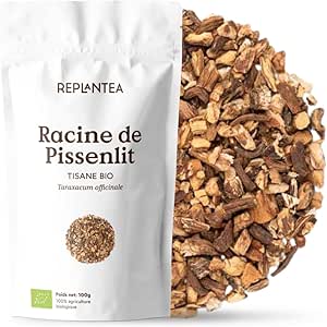 Poudre de racine de pissenlit biologique 100g (50 Tasses)  pour thé et boissons