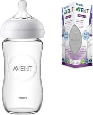 avent biberon natural en verre - 240ml