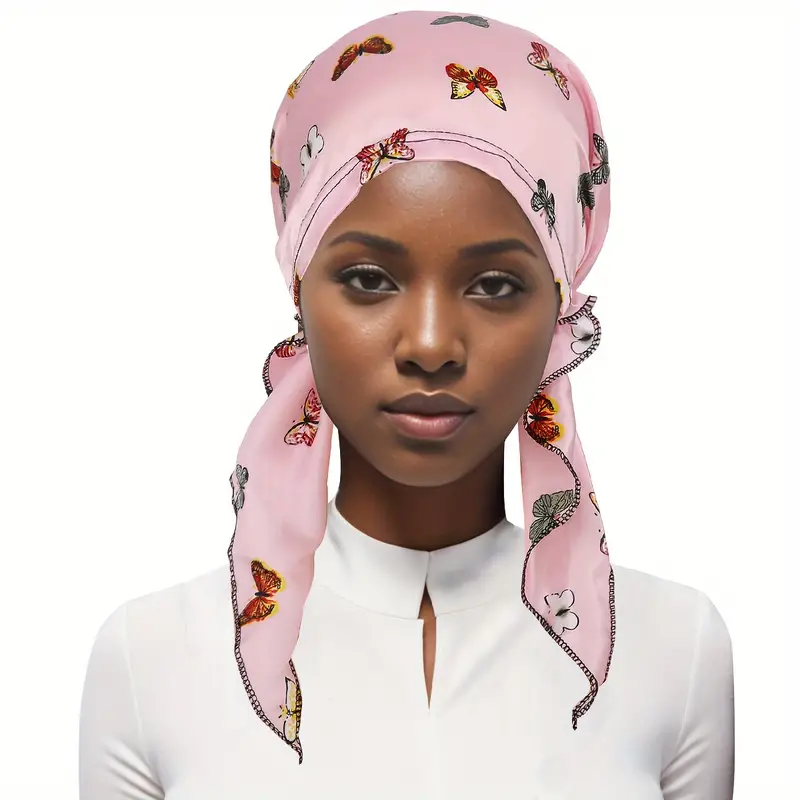 Turban Imprimé Papillon Chic pour Femmes