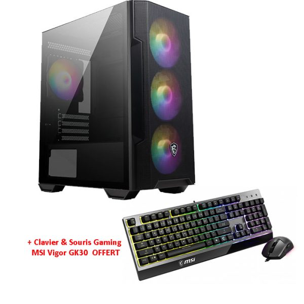 Bureau de jeu dasin intel core i5-12400f 25 ghz nvidia