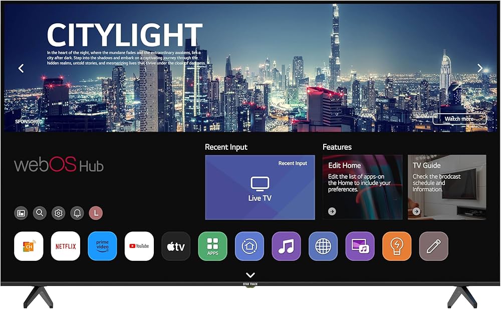Startrack 60 pouces 4k uhd smart tv led android 11.0 t2s2