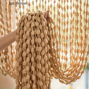 Rideau EDM Blanc Perles polypropylène 100 x 200 cm