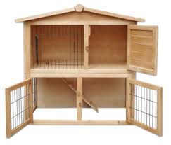 Cage à lapin extrêmement grande avec extension en bois | la