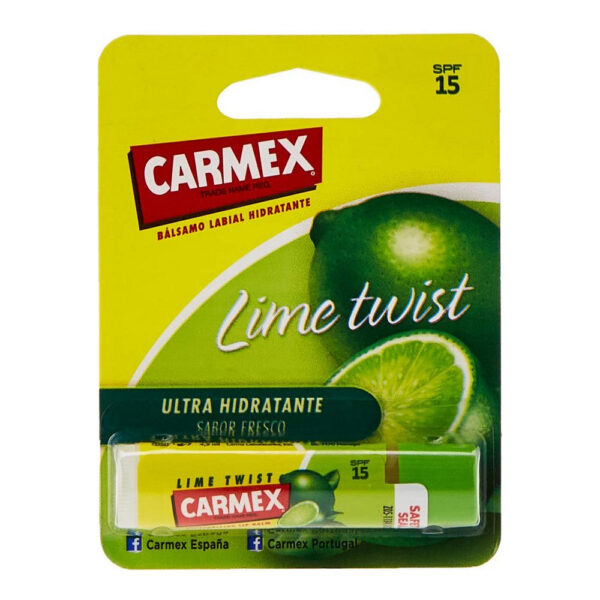 Diaytar Sénégal Baume à lèvres hydratant Carmex Lime Twist Spf 15 Stick (4,25 g)