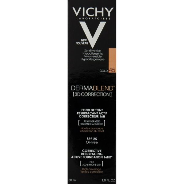 Diaytar Sénégal Base de maquillage liquide Vichy Dermablend 3D Correction 45-gold (30 ml)