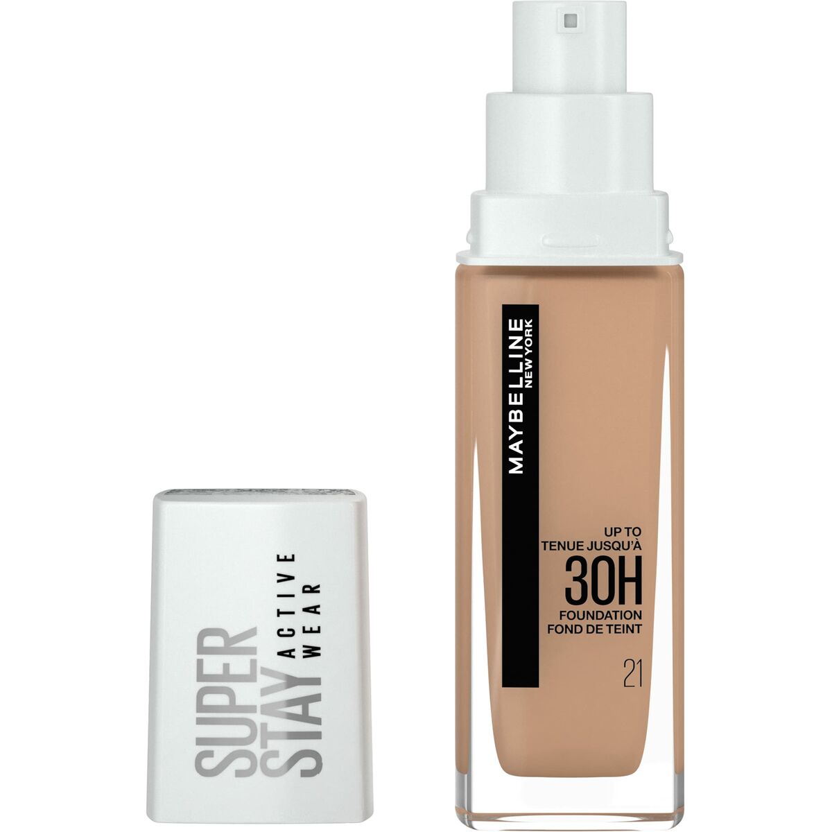 Diaytar Sénégal Base de Maquillage Crémeuse Maybelline SuperStay 30H Active Wear Nude Beige (21) (30 ml) (Reconditionné A) 