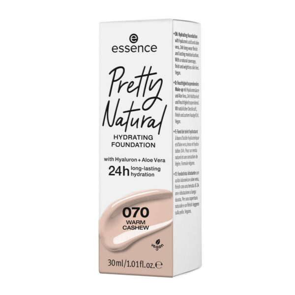 Diaytar Sénégal Base de maquillage liquide Essence Pretty Natural 070-warm cashew (30 ml)