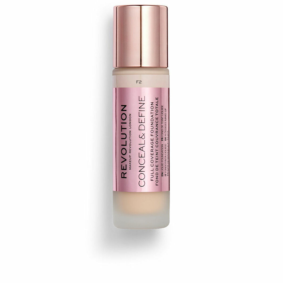 Diaytar Sénégal Base de maquillage liquide Revolution Make Up Conceal & Define F2 (23 ml) 
