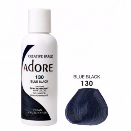 Coloration cheveux semi permanente blue black 113