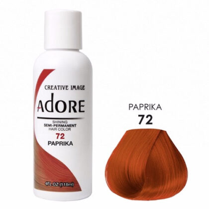 Coloration cheveux semi permanente paprika 72