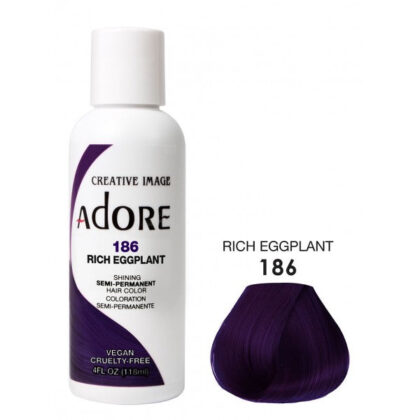 Coloration cheveux semi permanente rich eggplant 186