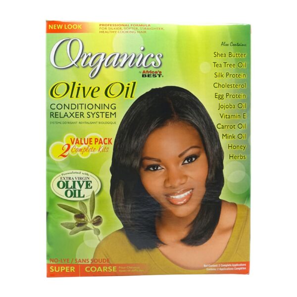 Diaytar Sénégal Africa’s BEST Organics Olive Oil Conditioning Relaxer System 2 Value Pack