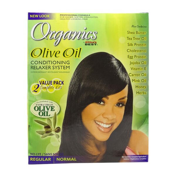 Diaytar Sénégal Africa’s BEST Organics Olive Oil Conditioning Relaxer System 2 Value Pack