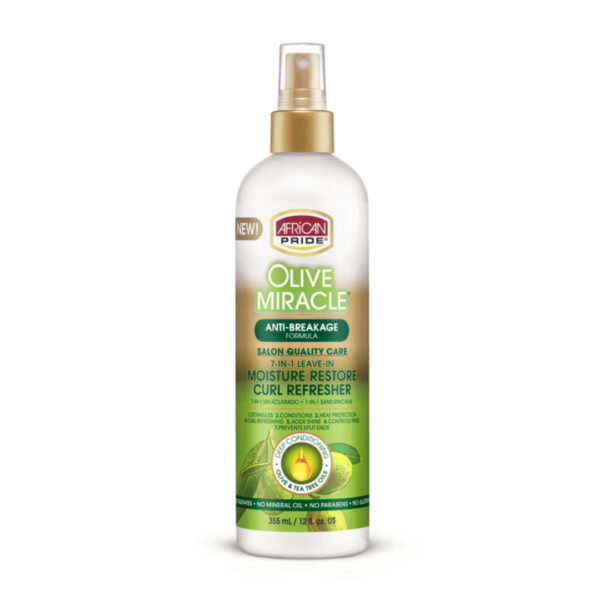 Diaytar Sénégal African Pride Olive Miracle 7-in-1 Leave-in Moisture Restore Curl Refresher 12oz BRAND,HAIR