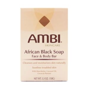 Diaytar Sénégal Ambi African Black Soap Face & Body Bar 5.3 OZ Beauty