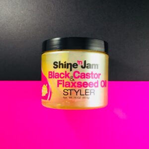 Diaytar Sénégal Ampro Pro Styl Shine 'n Jam® Black Castor  Flaxseed Oil Styler BRAND,HAIR