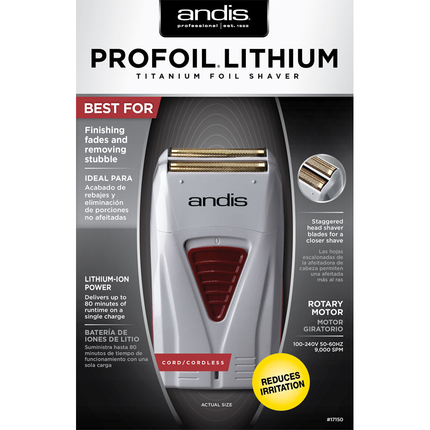 Diaytar Sénégal Andis Professional ProFoil Lithium Titanium Foil Shaver #17150 Beauty
