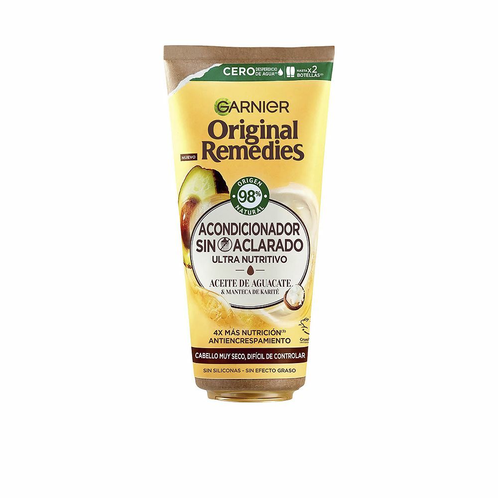Diaytar Sénégal Après-Shampooing Non Clarifiant Garnier Original Remedies Beurre de Karité Nourrissant Revitalisant Avocat (200 ml) 