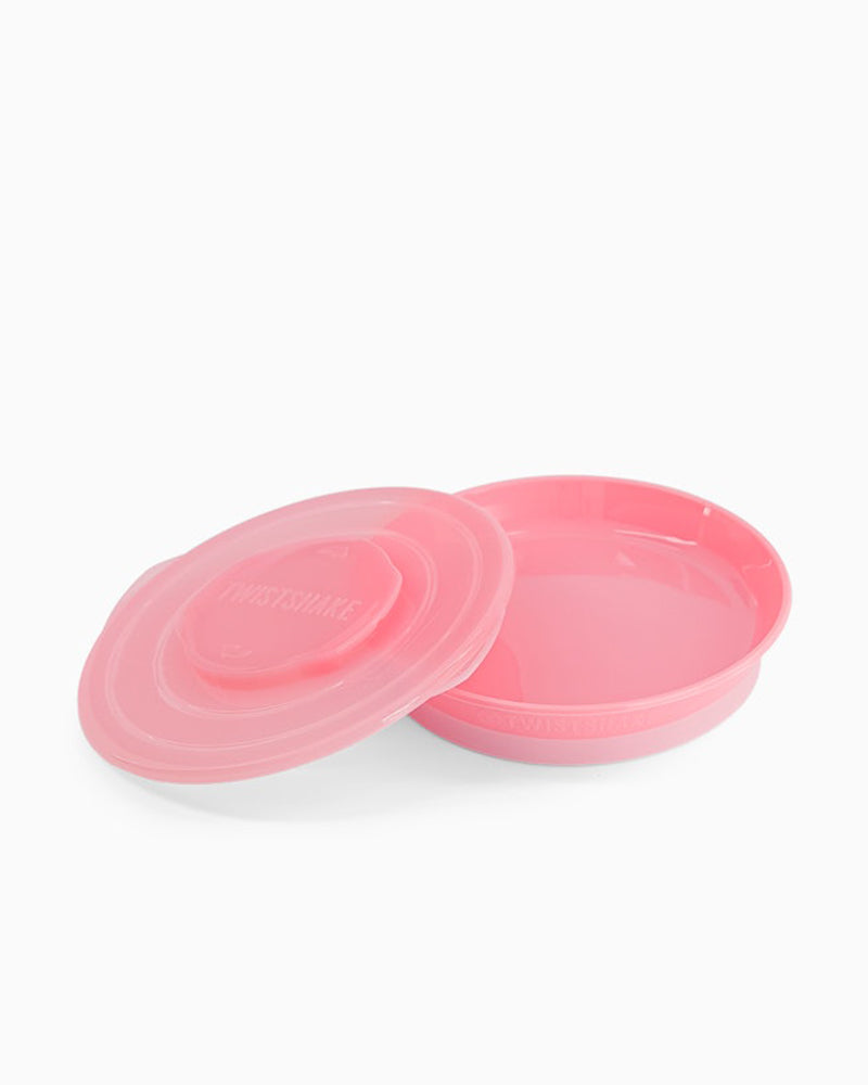 Diaytar Sénégal assiette avec couvercle - rose a-table,assiettes,fille,puericulture,Repas,twistshake