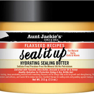 Diaytar Sénégal Aunt Jackie's Curls  Coils Recettes de graines de lin Seal It Up Beurre d'étanchéité hydratant 7,5 oz BRAND,HAIR