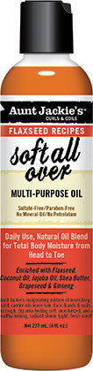 Diaytar Sénégal Aunt Jackie's Curls  Coils Recettes de graines de lin Soft All Over Multi-Purpose Oil 8oz BRAND,HAIR
