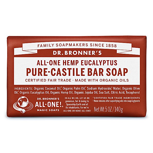 Diaytar Sénégal BARRE DE SAVON DE CASTILLE PUR - EUCALYPTUS BRAND,BODY,FACE