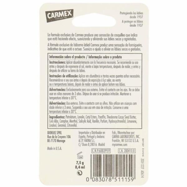 Diaytar Sénégal Baume à Lèvres Hydratant Carmex COS 002 8 ml (Reconditionné A+)