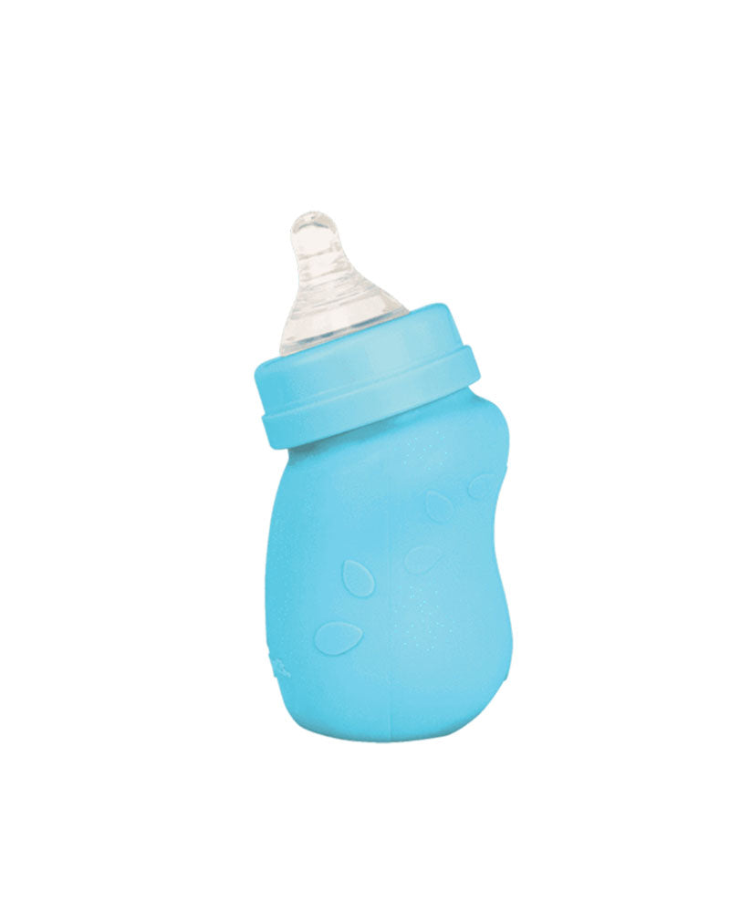 Diaytar Sénégal biberon en verre avec couvercle en silicone bleu green sprouts 147ml - 0m+ biberon,biberons-2,garcon,green-sprouts,puericulture,Repas