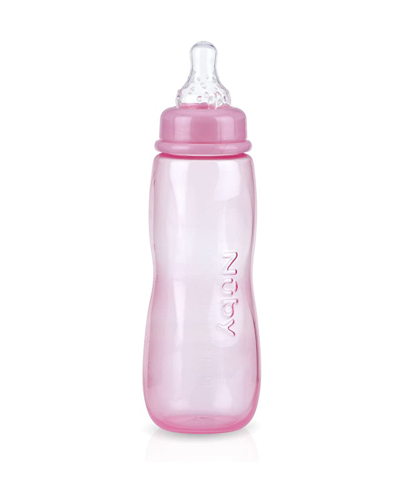 Diaytar Sénégal biberon nûby en polycarbonate classique 0m+ 240ml - rose 
