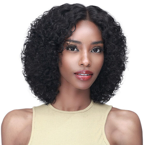 Diaytar Sénégal Bobbi Boss 100% Cheveux Humains Non Transformés Bundle Lace Front Wig - MHLF502 Jheri Curl 12 Lace Front Wigs