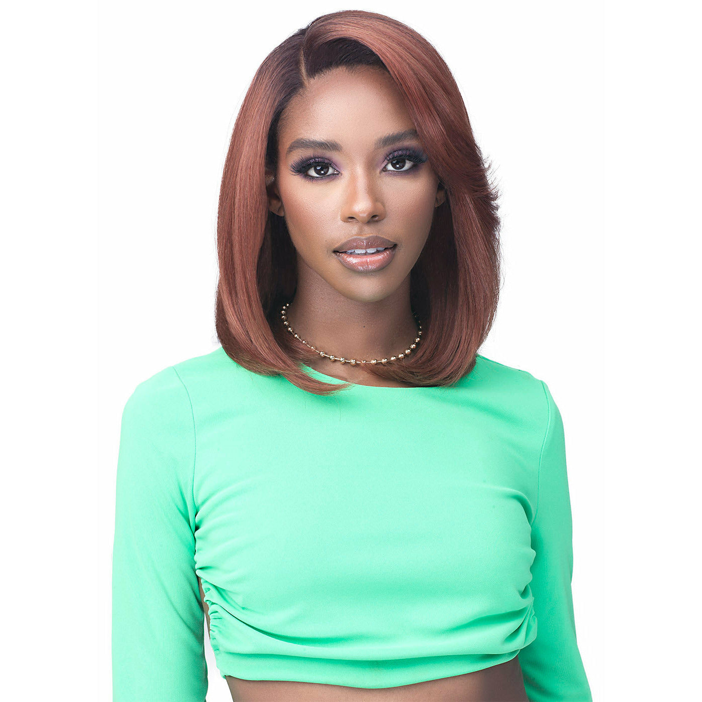Diaytar Sénégal Bobbi Boss Glueless Premium 13" x 4" Deep HD Lace Frontal Wig synthétique - MLF258 Kiera Lace Front Wigs