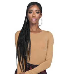 Diaytar Sénégal Bobbi Boss Perruque Synthétique Insta-Braid Lace Front Tressée – MLF511 Simone Lace Front Wigs