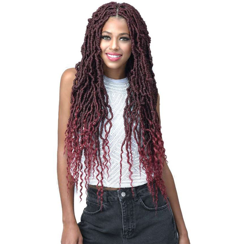 Diaytar Sénégal Bobbi Boss Synthétique Crochet Braids - 2X Nu Locs French Tips 24" Braiding Hair