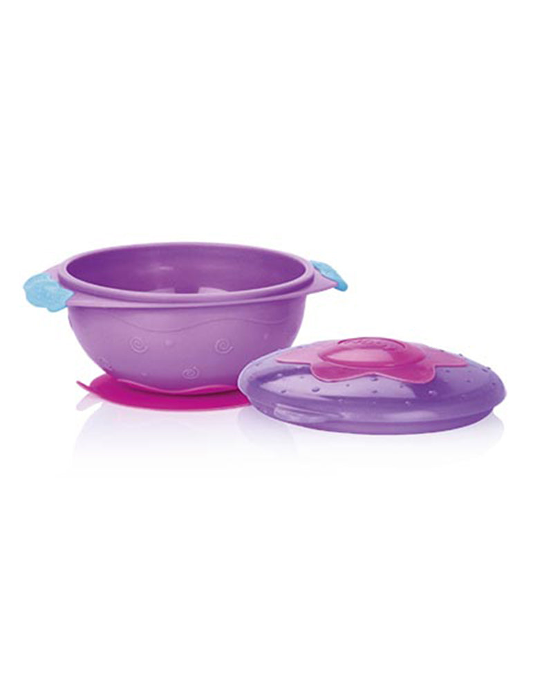 Diaytar Sénégal bol nûby avec ventouse + couvercle +9m - violet - default title a-table,bols,fille,nuby,puericulture,Repas