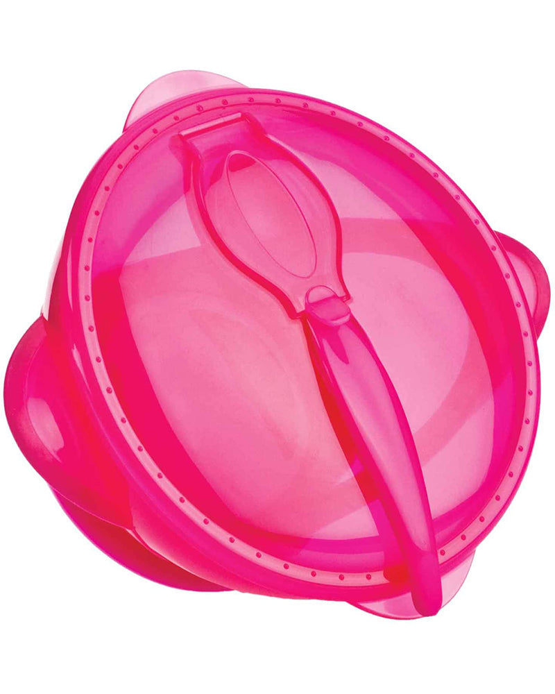 Diaytar Sénégal bol nûby ventouse cuillère et couvercle 6m+ 400ml - rose - default title a-table,bols,fille,nuby,puericulture,Repas