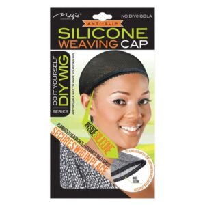 Diaytar Sénégal Bonnet de tissage en silicone anti-dérapant Magic #DIY018BLA Beauty