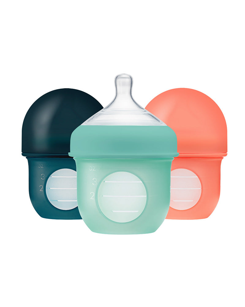 Diaytar Sénégal boon nursh lot de 3 biberons en silicone multi couleur - 118ml - default title biberon,biberons-2,boon,fille,garcon,puericulture,Repas