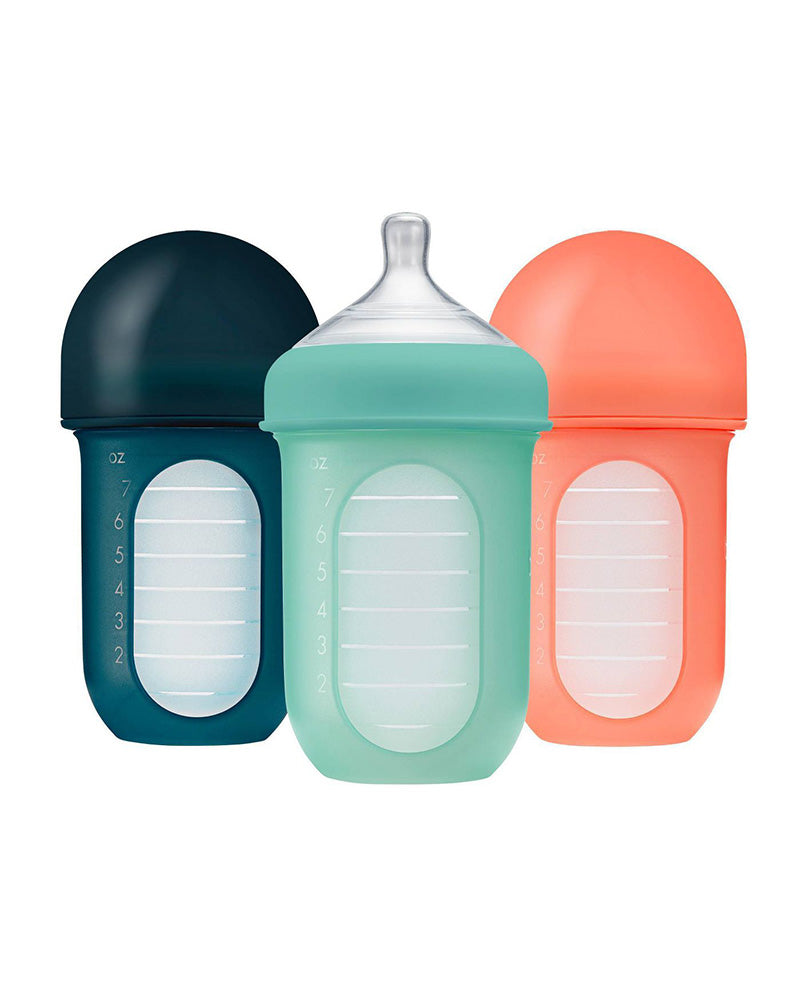 Diaytar Sénégal boon nursh lot de 3 biberons en silicone multi couleurs - 236ml - default title biberon,biberons-2,boon,fille,garcon,puericulture,Repas