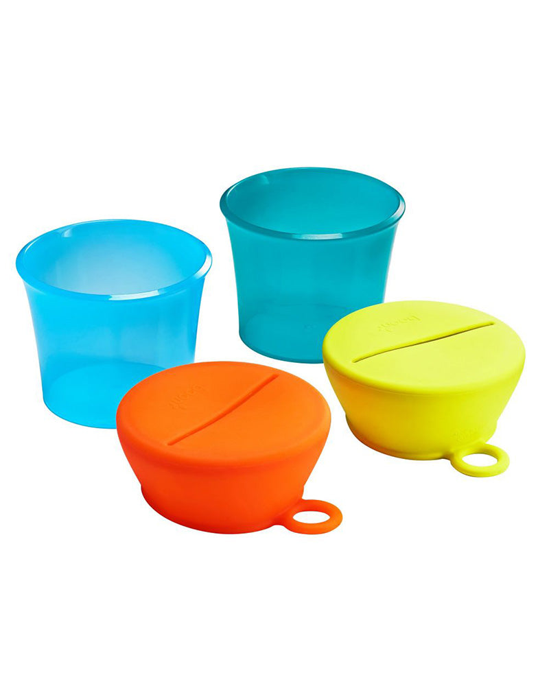 Diaytar Sénégal boon snug snack - 2 couvercles bleu et orange + 2 tasses bleu - default title boite-a-gouter,boite-gouter,boon,ecole,on-the-go,pots-pour-aliment,puericulture,Repas