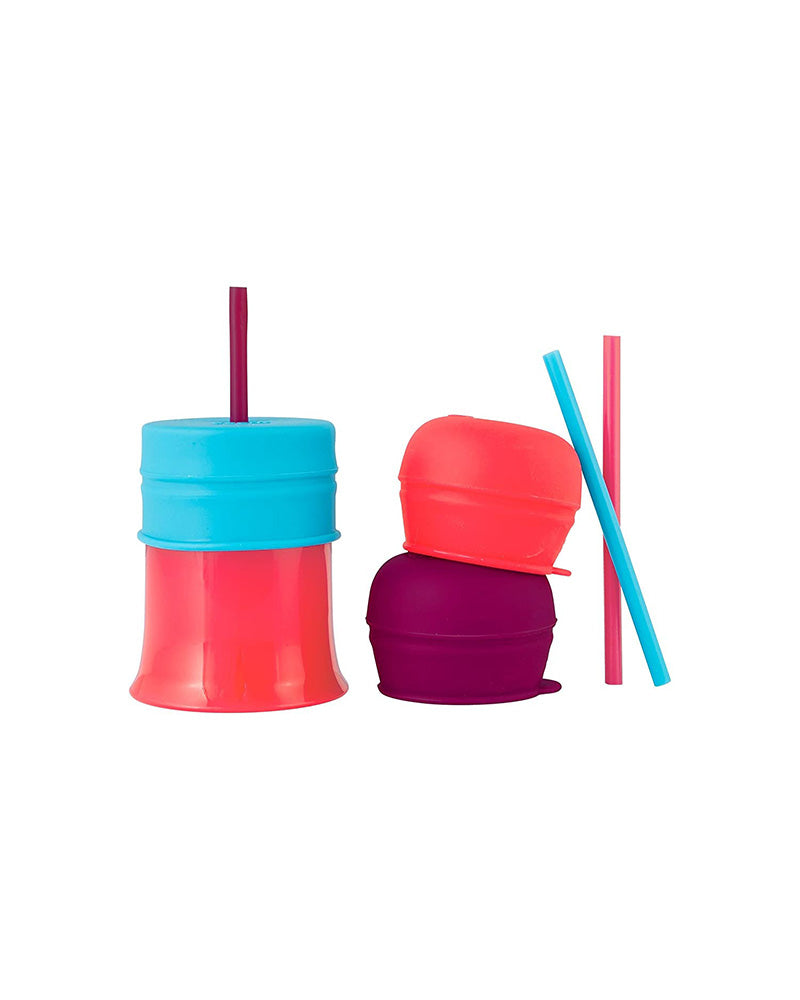 Diaytar Sénégal boon snug straw - 1 tasse + 3 couvercles + 3 pailles en silicone - default title a-table,boon,puericulture,Repas