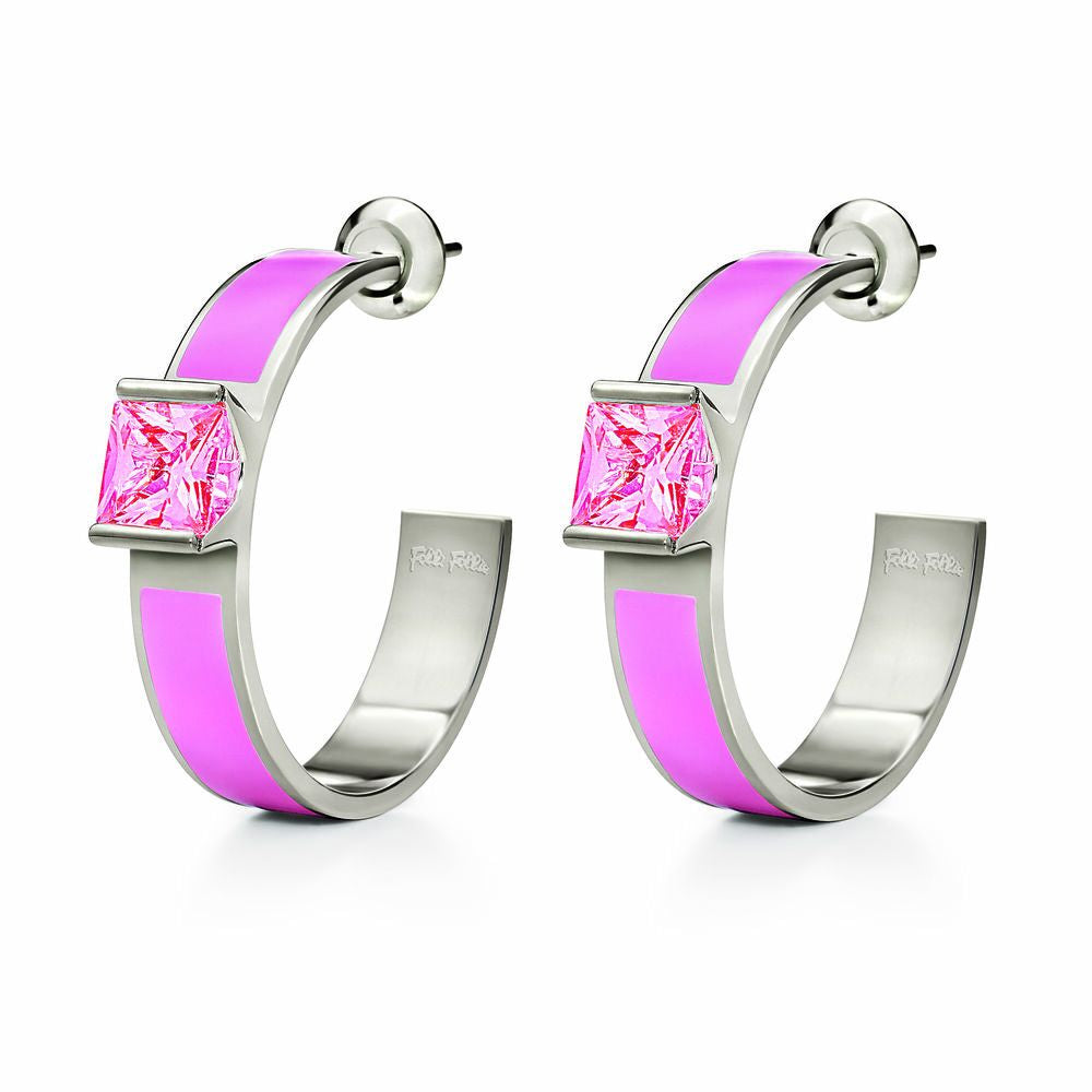 Diaytar Sénégal Boucles d'Oreilles Femme Folli Follie 3E13F007PP (3 cm) 