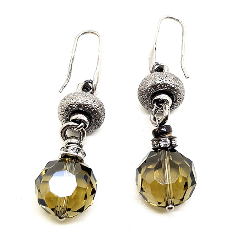 Diaytar Sénégal Boucles d'Oreilles Femme Viceroy 1011E000-51 Argent Vert (3 cm) 