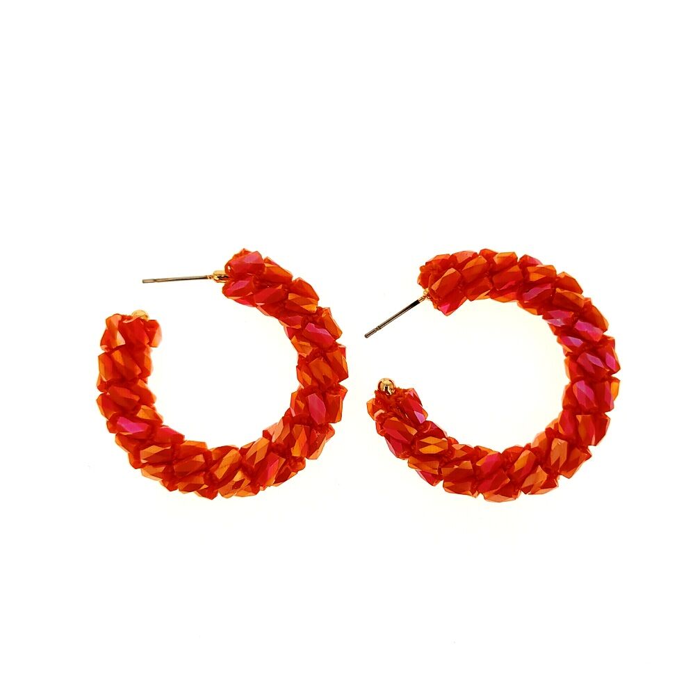 Diaytar Sénégal Boucles d'oreilles Lola Casademunt Orange Rings 