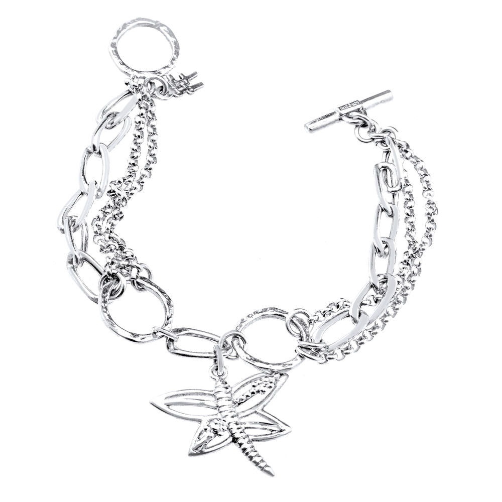 Diaytar Sénégal Bracelet Femme Folli Follie 1B8S021 Plaqué Argent Argent (17 cm) 