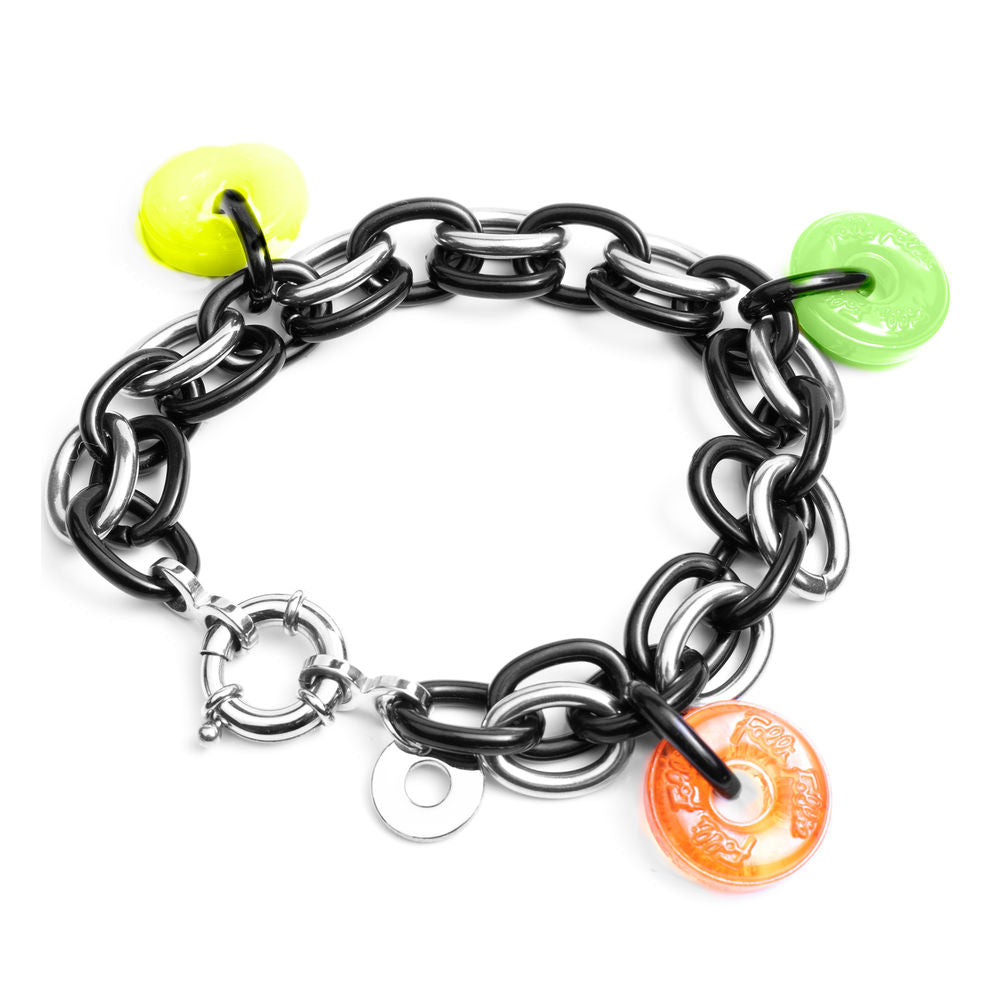 Diaytar Sénégal Bracelet Femme Folli Follie BA1B003SK-NVA Acier Inoxydable Noir (23 cm) 