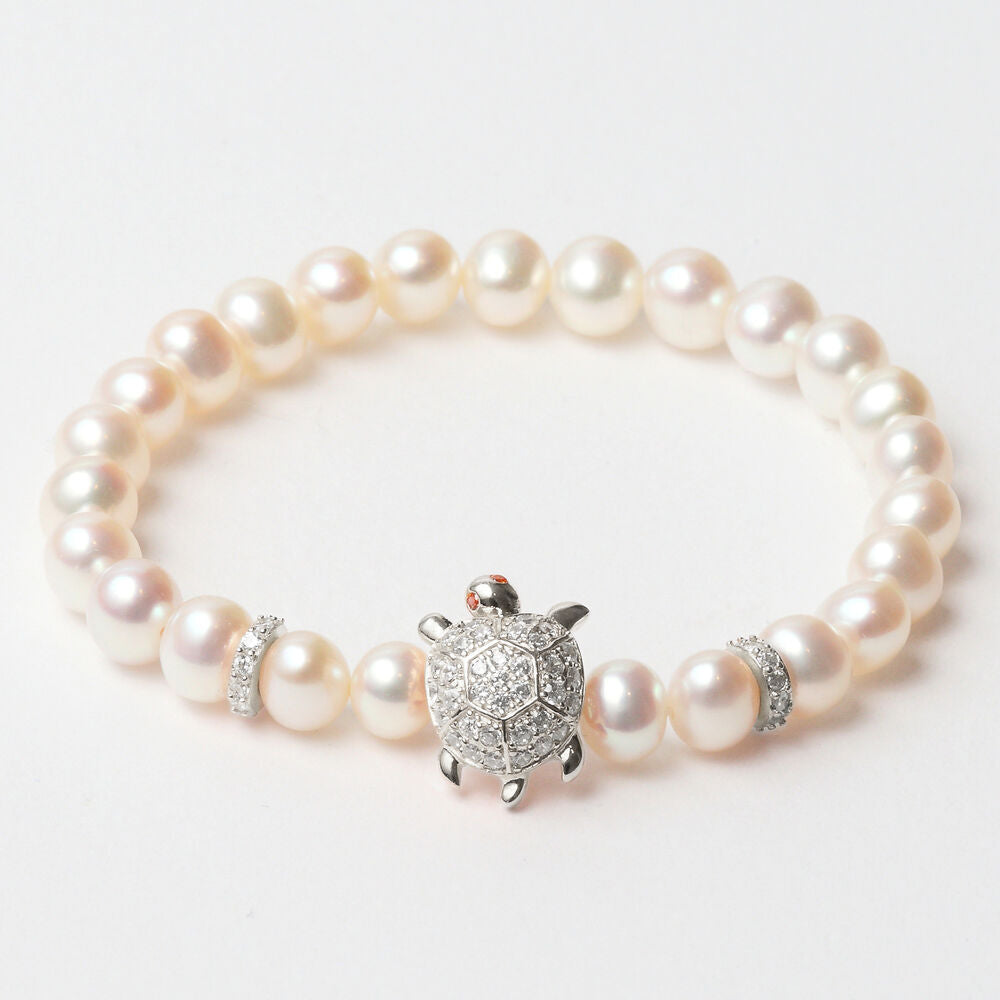 Diaytar Sénégal Bracelet Femme Lancaster JLA-BR-TURTLE-1-WH Argent Blanc Argent Massif 16 mm 