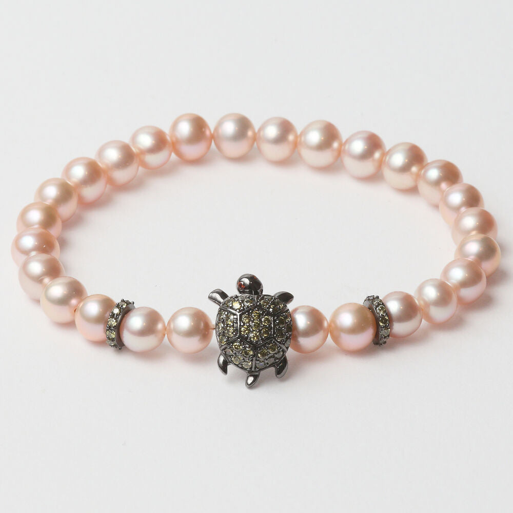 Diaytar Sénégal Bracelet Femme Lancaster JLA-BR-TURTLE-3-PU Rose Vert Argent Massif 16 mm 