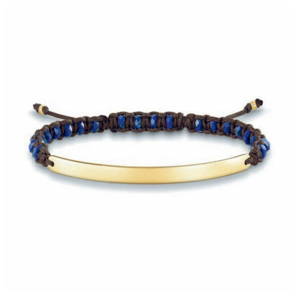 Diaytar Sénégal Bracelet Femme Thomas Sabo LBA0056-892-32 Bleu Argent Doré (19 cm) (12-19 cm)
