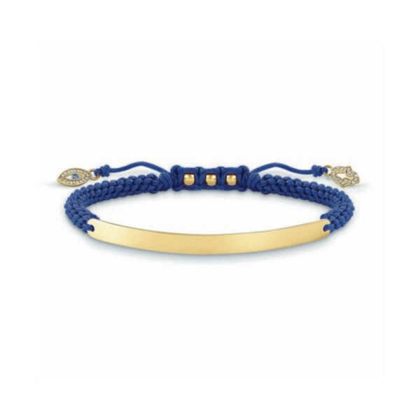 Diaytar Sénégal Bracelet Femme Thomas Sabo LBA0067-899-1 Bleu Argent Doré (21 cm)